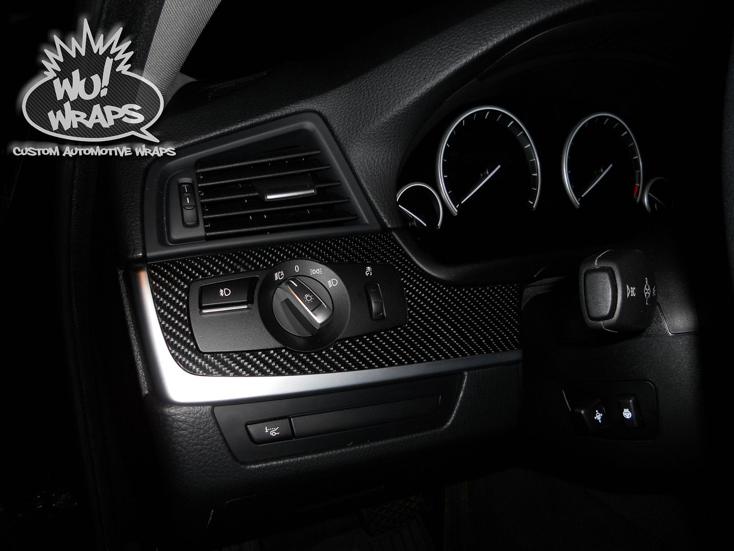 BMW F10 5series interior trim Vvivid Vinyl 4D True R carbon fiber